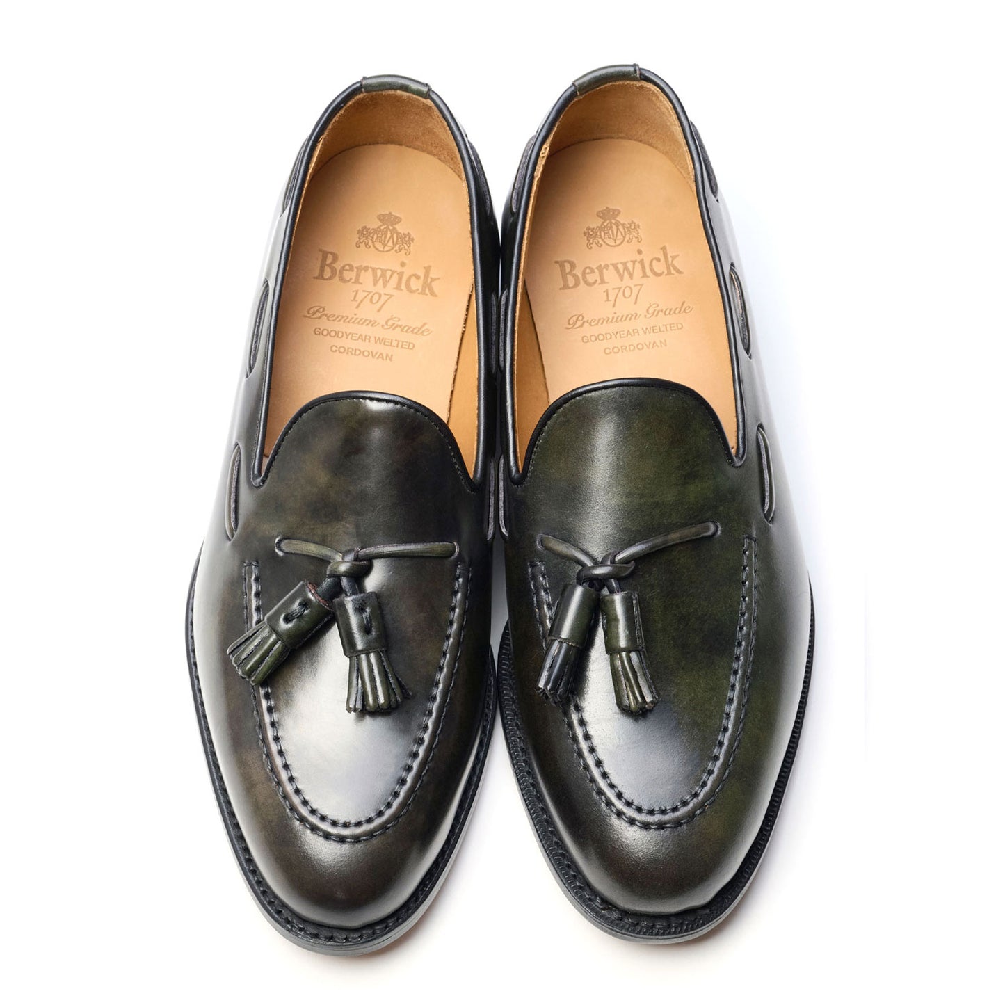 バーウィック, berwick, コードバン, CORDOVAN, タッセルローファー, バスタン オークバークレザーソール