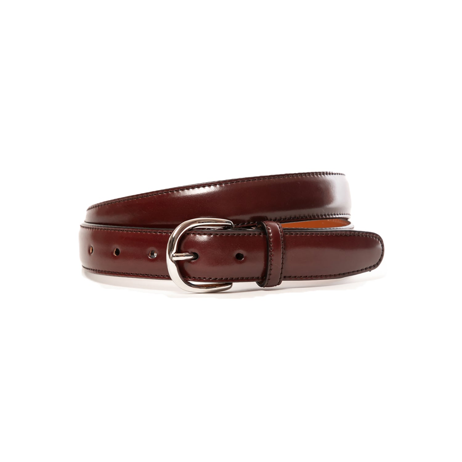 SHIPS コードバンベルト バーガンディ 75 コードバン ベルト