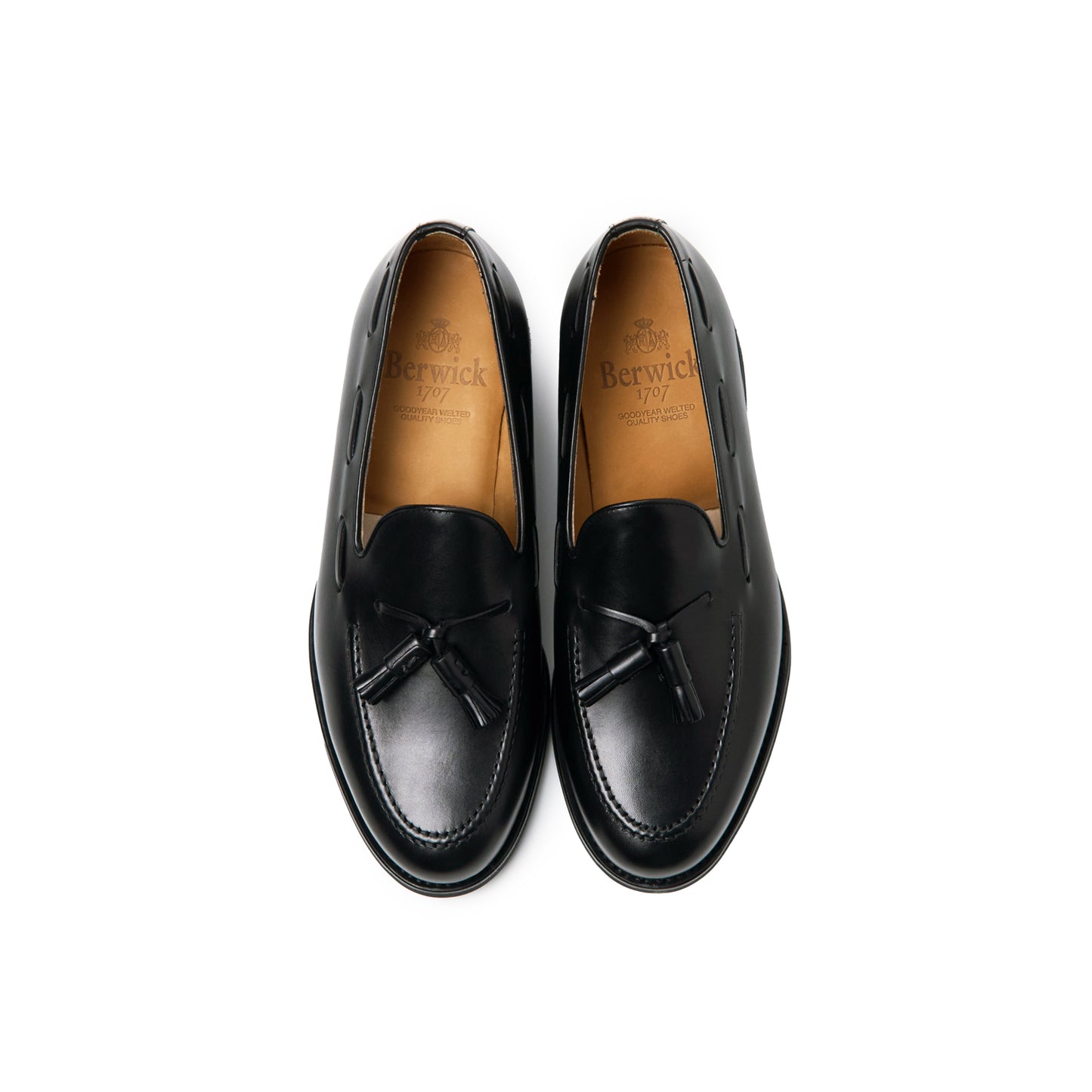 Berwick 1707 Tassel 8491-Black Calf Shoes - Shoes Online