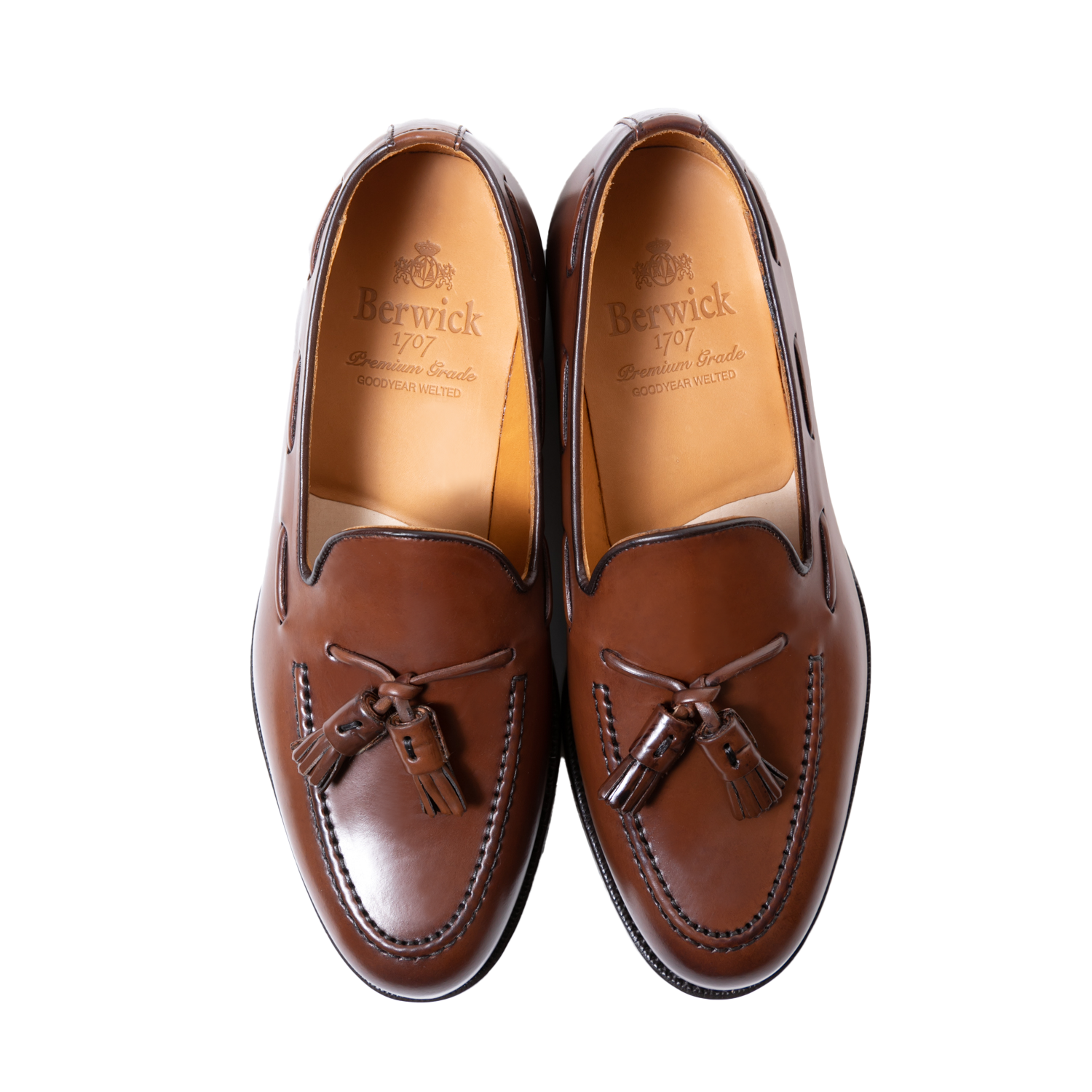 【美品・付属多数】Berwick1707 ブラウンコードバン タッセルローファー Berwick1707 | タッセルローファー コードバン | 8491RDJRBR